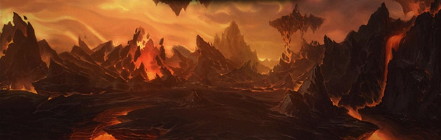 Les Terres de Feu sont le plan élémentaire forgé par les Titans pour enfermer Ragnaros afin de l'empêcher d'embraser Azeroth