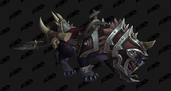 Sabre de guerre rochenoire - Monture World of Warcraft