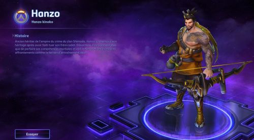 Image de Heroes : skins Hanzo maître assassin et pérégrin