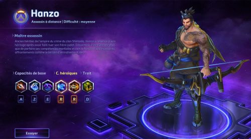 Image de Heroes : skins Hanzo maître assassin et pérégrin