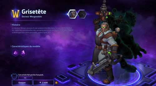 Image de Heroes of the Storm : Skins Sanssaint Grisetête patch 28.3