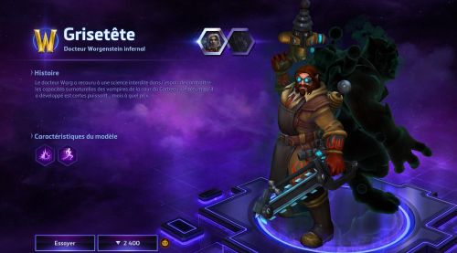 Image de Heroes of the Storm : Skins Sanssaint Grisetête patch 28.3