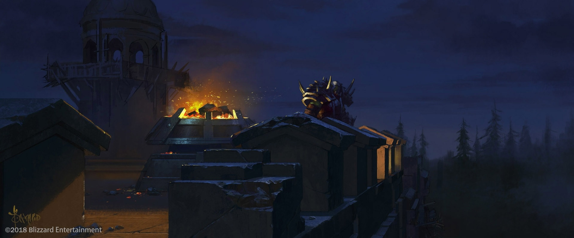 Saurcroc sur les remparts de Lordaeron