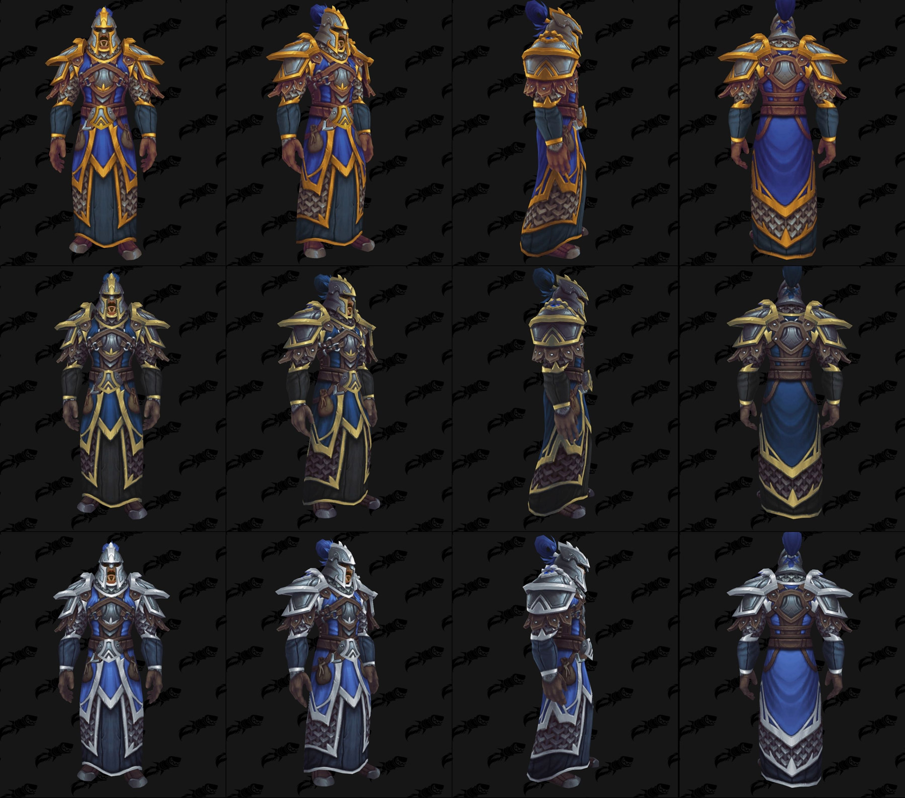 Ensembles Front de guerre (Alliance) en maille - Tier 2 - Battle for Azeroth