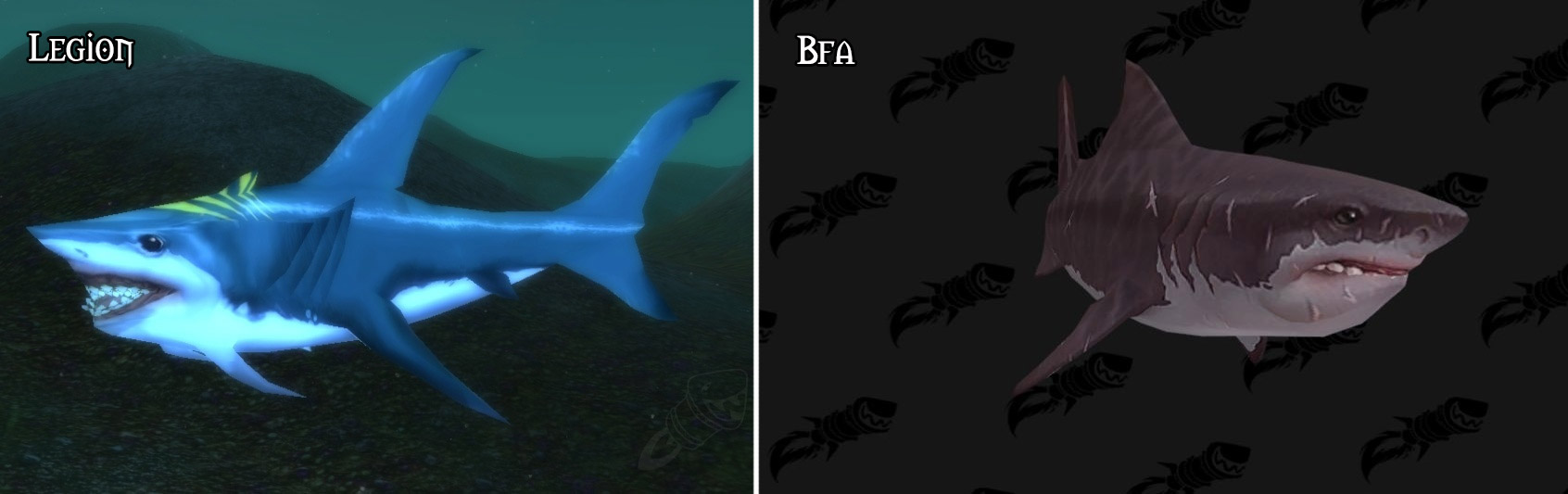 Refonte du modèle pour le requin à Battle for Azeroth