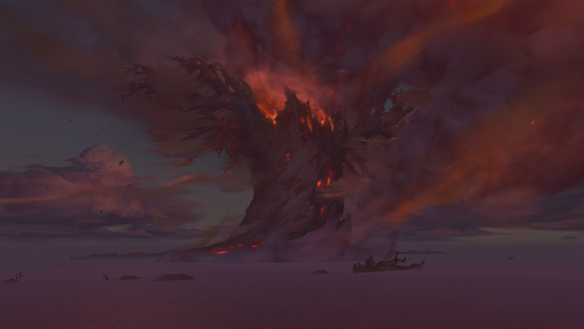 Teldrassil en feu