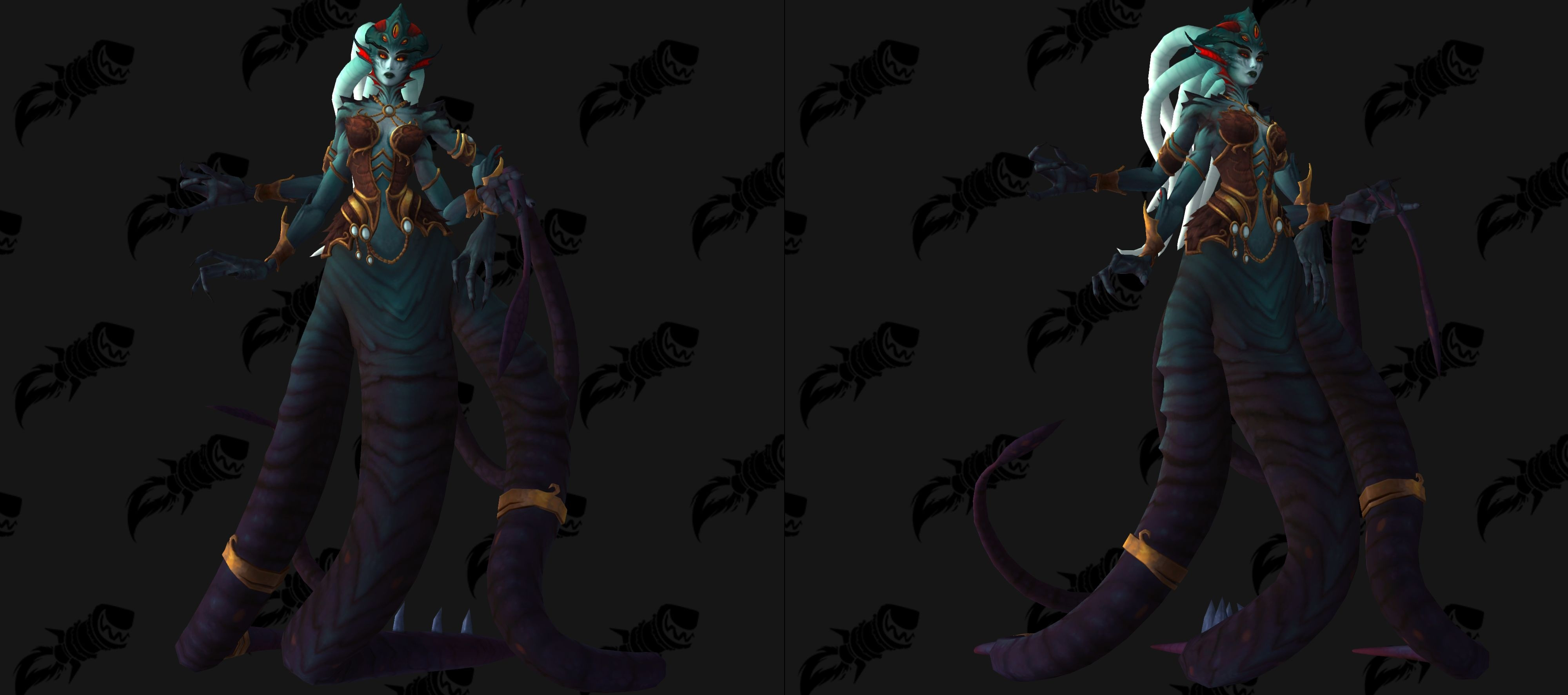 Le modèle de la reine Azshara dans Battle for Azeroth