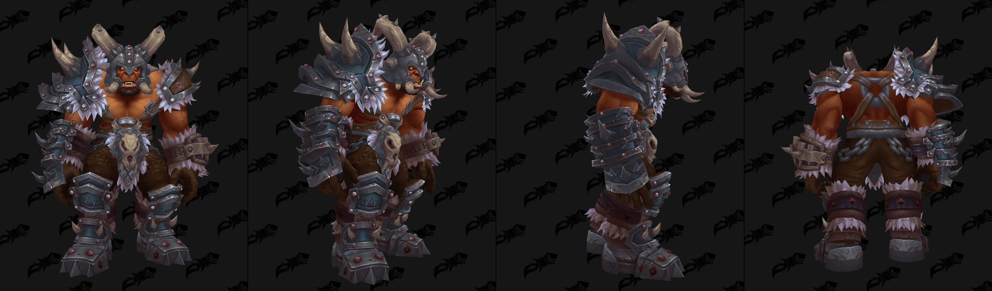 Armure héritage des Orcs Mag'har voutés (homme) - Coloris Loup-de-givre