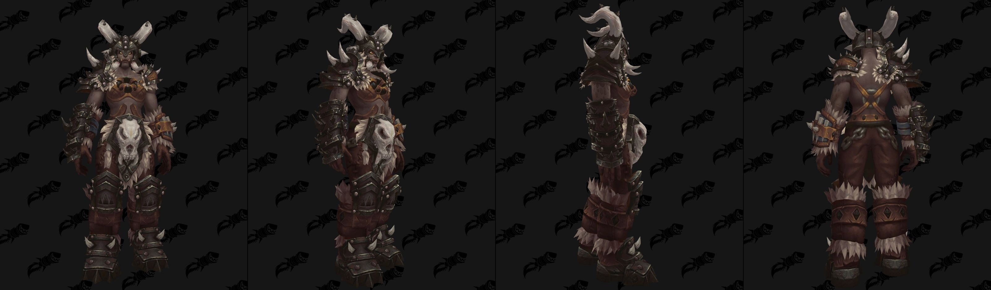 Armure héritage des Orcs Mag'har (femme) - Coloris Rochenoire