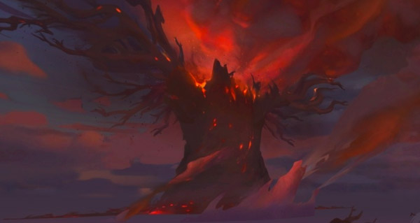 teldrassil en feu : le modele datamine