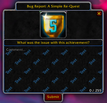 Nouveau système de report de bug au patch 8.2