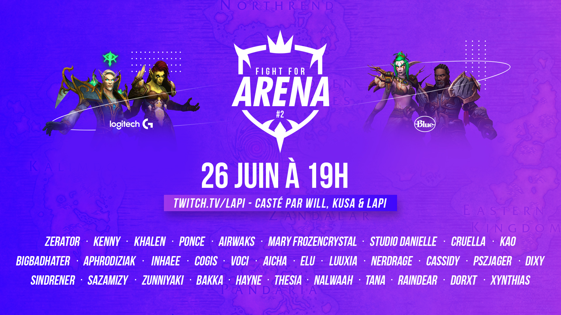 Fight for Arena #2 : Le 26 juin 2021 à partir de 19h00 !