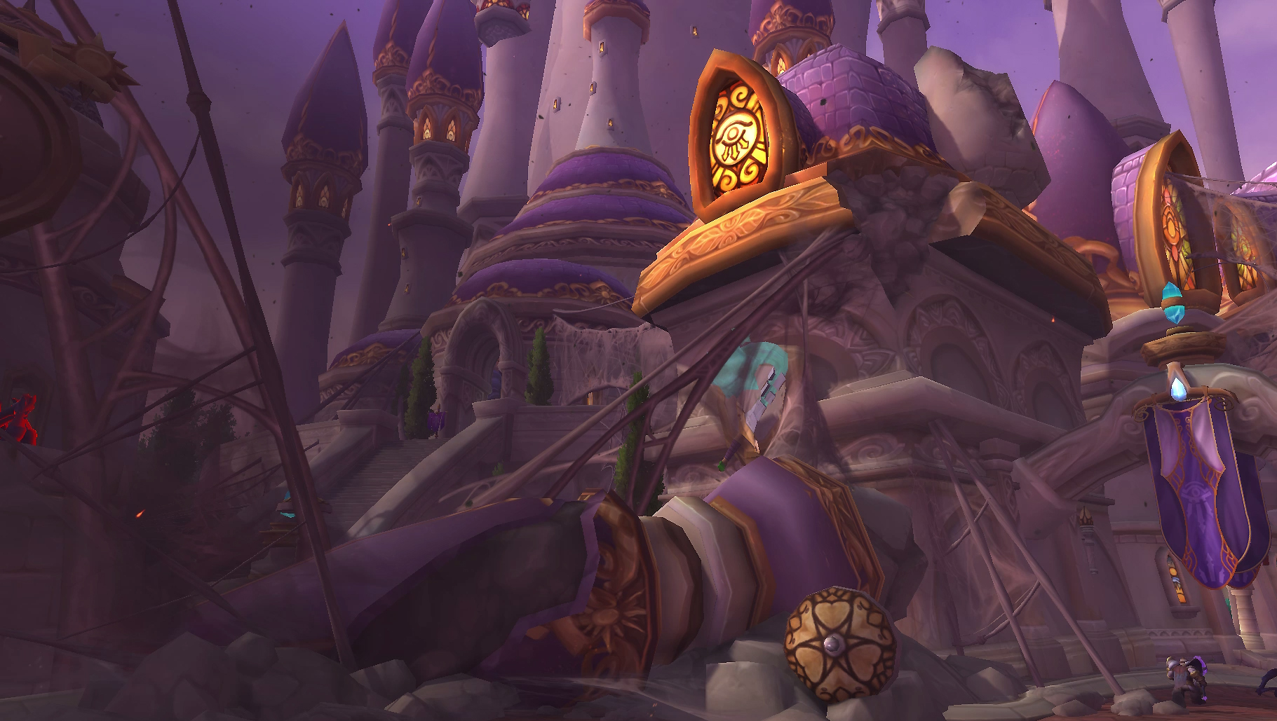 Dalaran est en grande partie détruite suite à l'attaque des Nérubiens