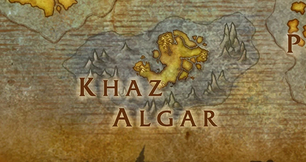 the war within : mise a jour de la carte d'azeroth qui inclut khaz algar