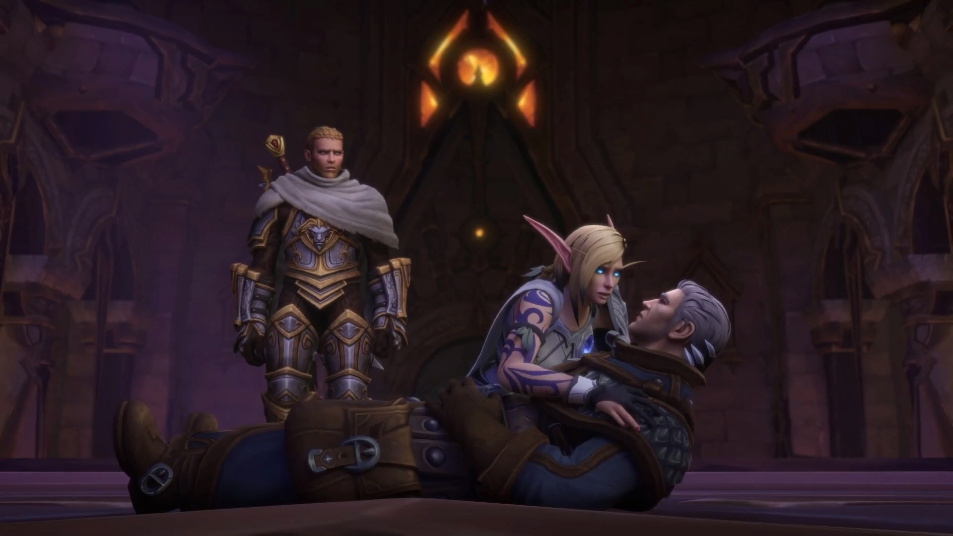 Khadgar est libéré, mais à bout de force, il s'éteint dans les bras d'Alleria